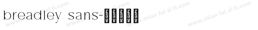 breadley sans字体转换